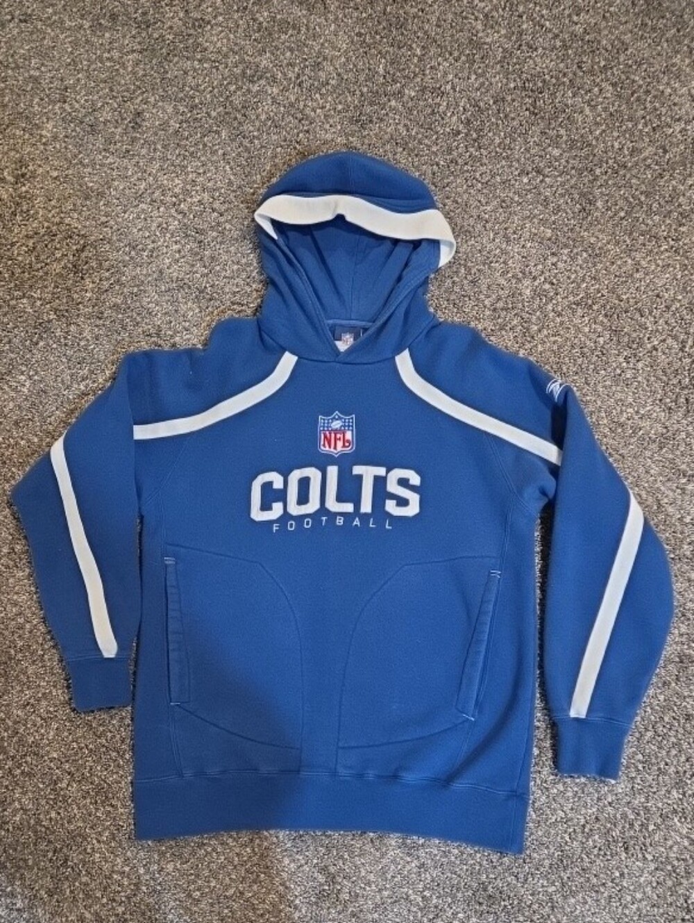 Indianapolis Colts NFL Authentic Sideline Reebok Hoodie AFC-South Size Medium